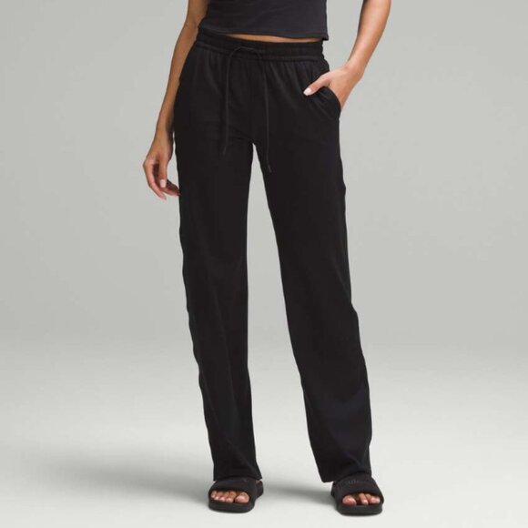 Lululemon Soft Jersey Straight-Leg Mid-Rise Pant *Regular Black - Picture 1 of 8
